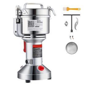 550g Electric Grain Mill Grinder, High Speed 2000W Commercial Spice Grinders, Stainless Steel Pulverizer Powder Machine